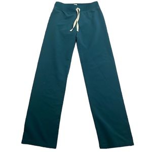 Figs Teal Straight Leg Pants